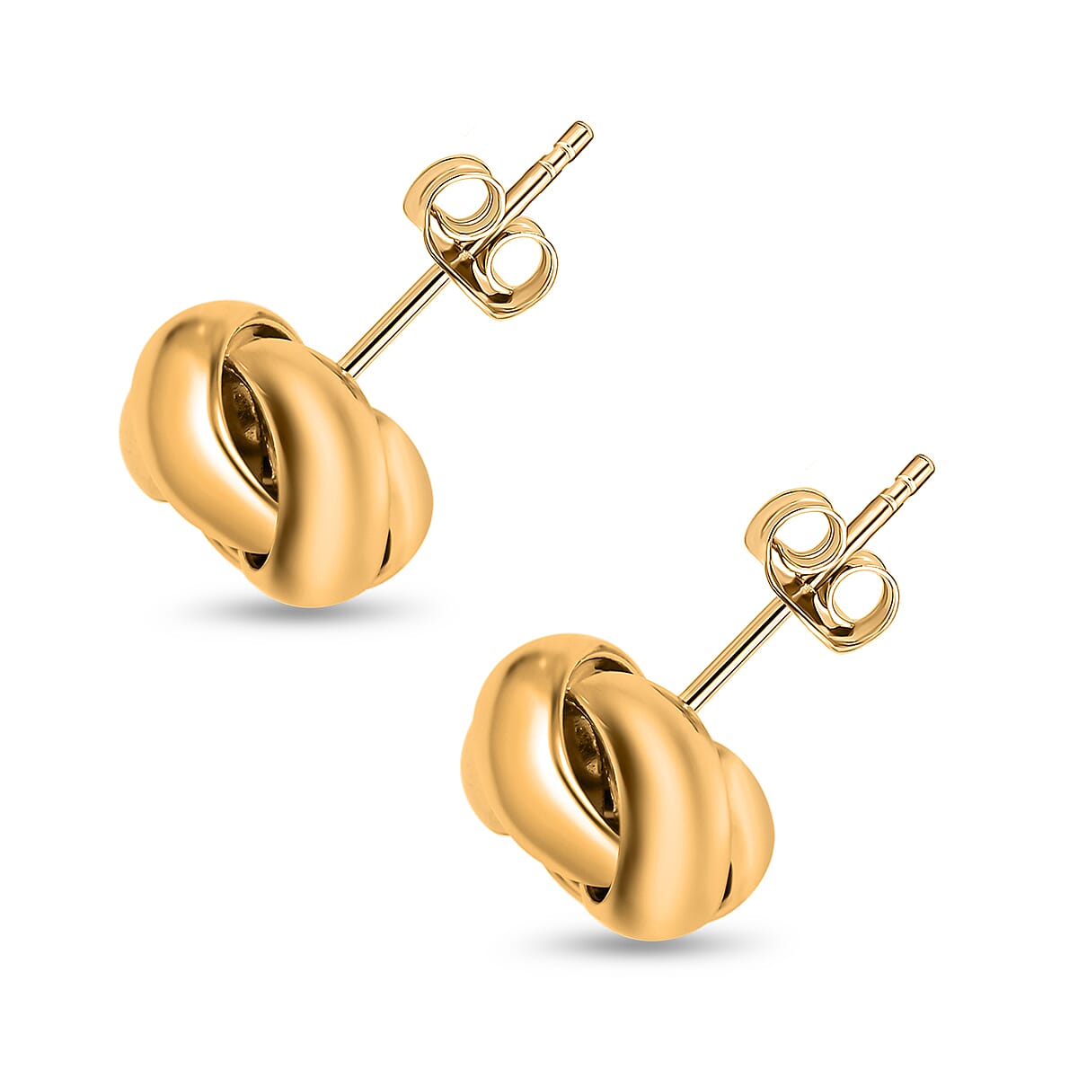 Italian Made Close Out Deal- 9K Yellow Gold Knot Earrings