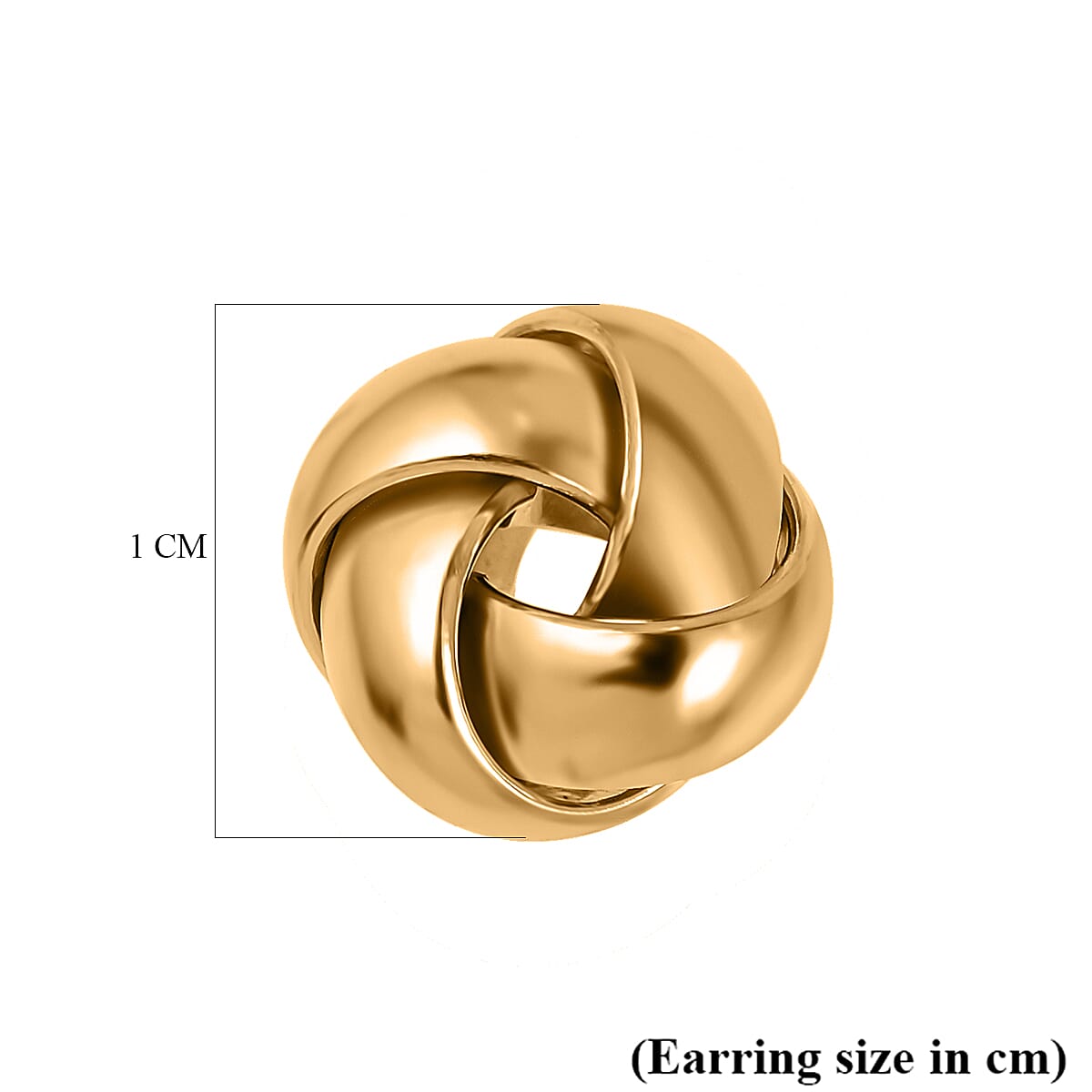 Italian Made Close Out Deal- 9K Yellow Gold Knot Earrings