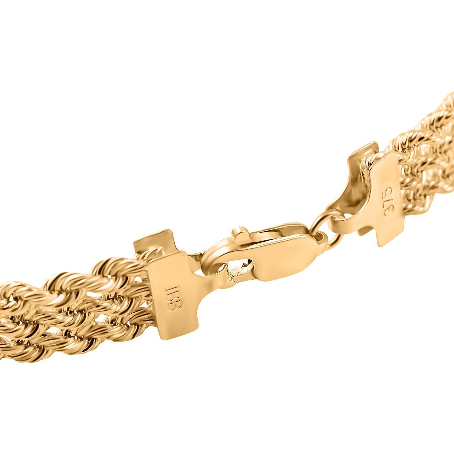Hatton Garden Closeout - 9K Yellow Gold Rope Bracelet (Size - 7.25), Gold Wt. 5.50 Gms