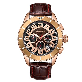 https://tjcuk.sirv.com/Products/76/9/7694283/Gamages-Of-London-Tycoon-Automatic-Mens-Watch-in-Stainless-Steel-Brown_7694283.jpg?w=342&h=342