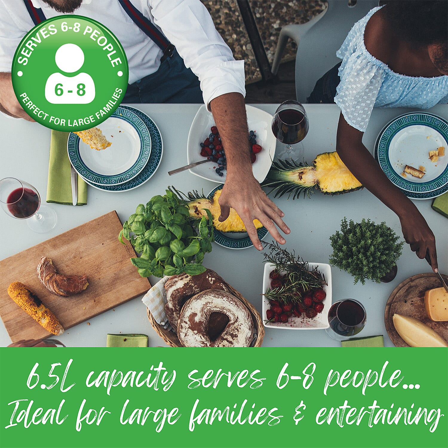 Kitchen Show - 6.5 Ltr. Slow Cooker - Black