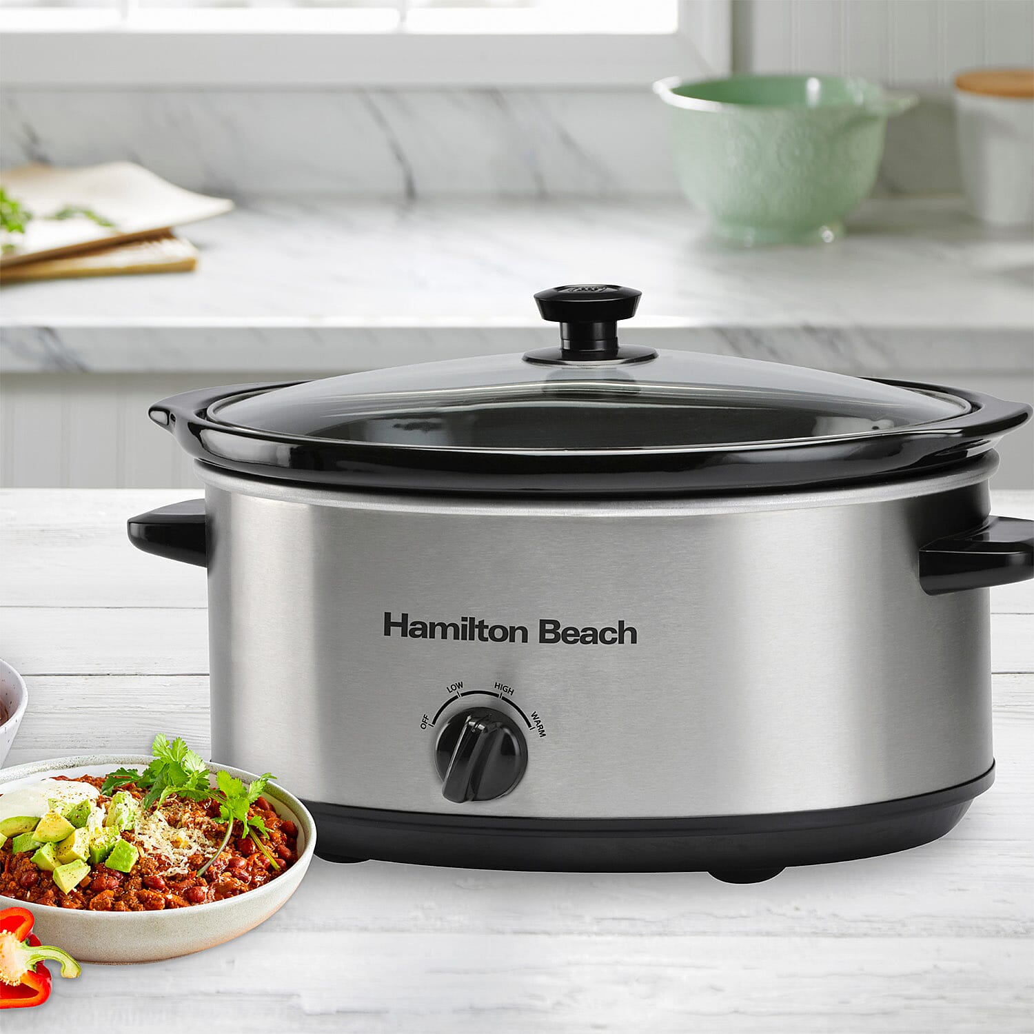 Hamilton Beach 6.5L Slow Cooker - Silver