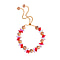 Multi Colour Crystal Adjustable Bracelet (Size -6-12)