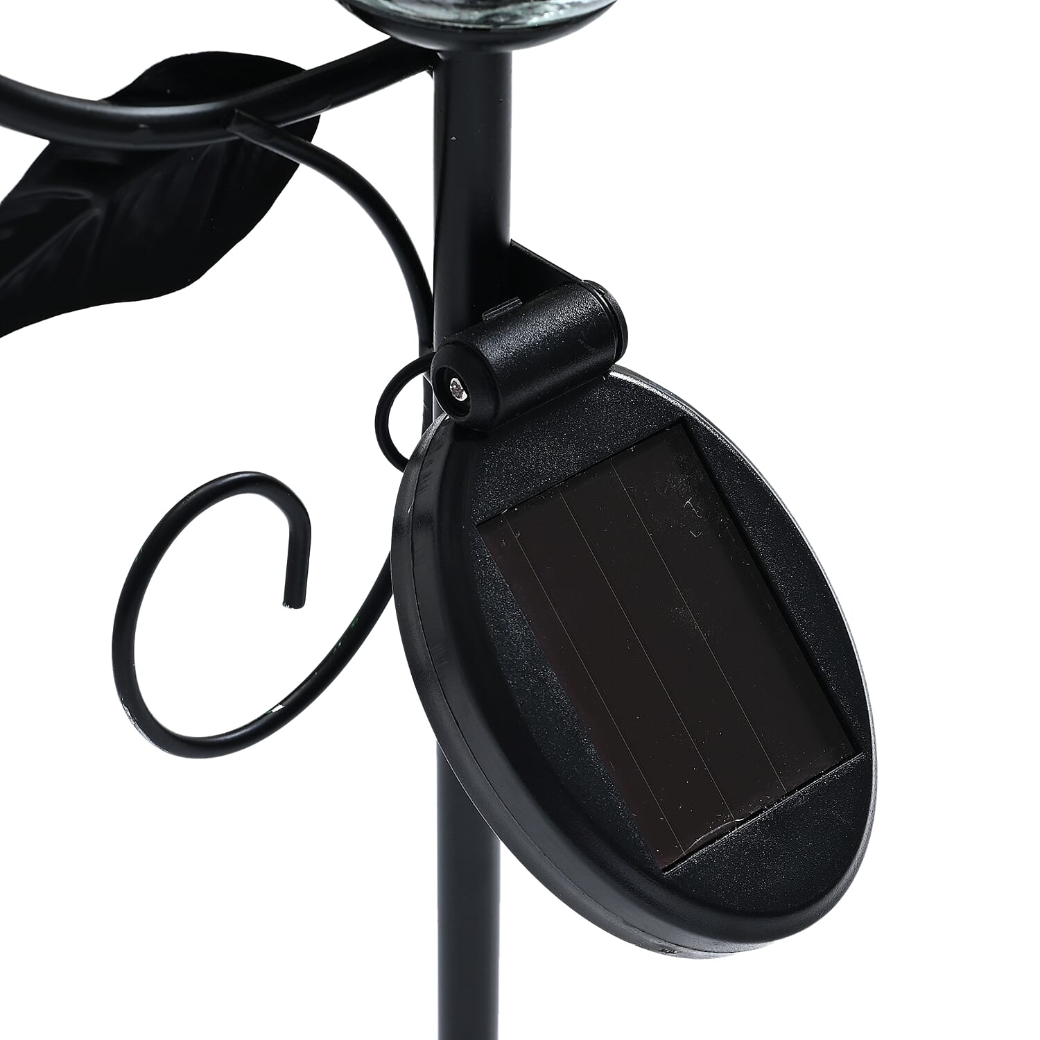 Solar Dragonfly With Cracking Glass Ball Wind Bell Stake Decoration - Multi Color