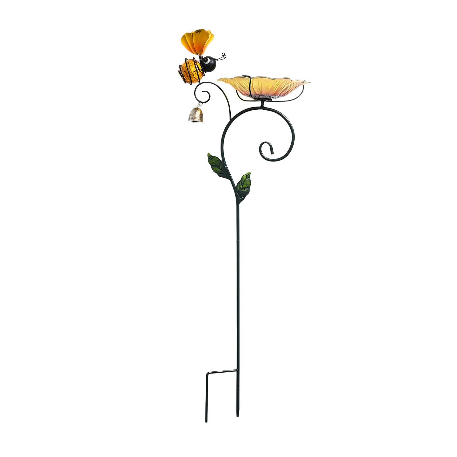 3-in-1 Bird Feeder-Bird Bath and Wind Bell Stake Decoration