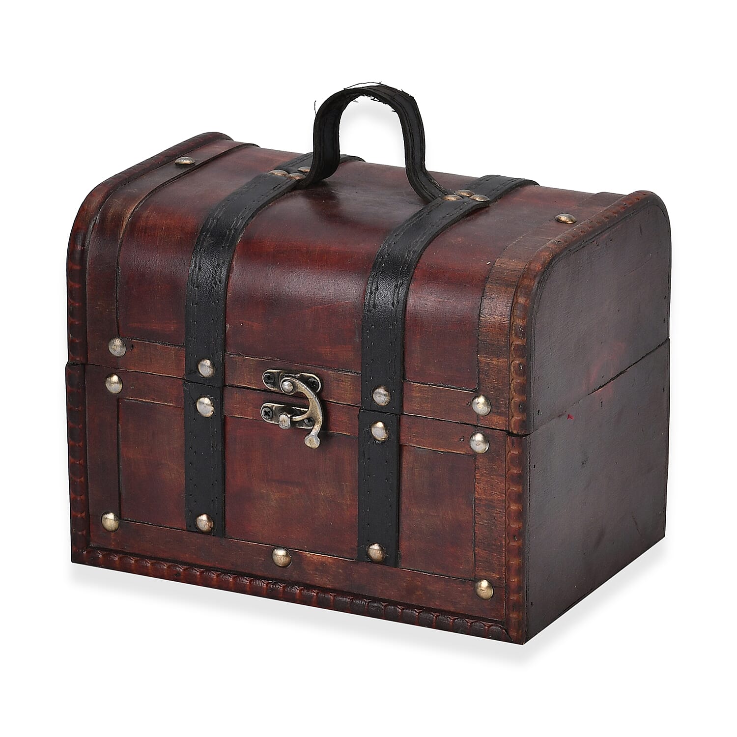 Classic Antique Style Wooden Storage Box - Brown