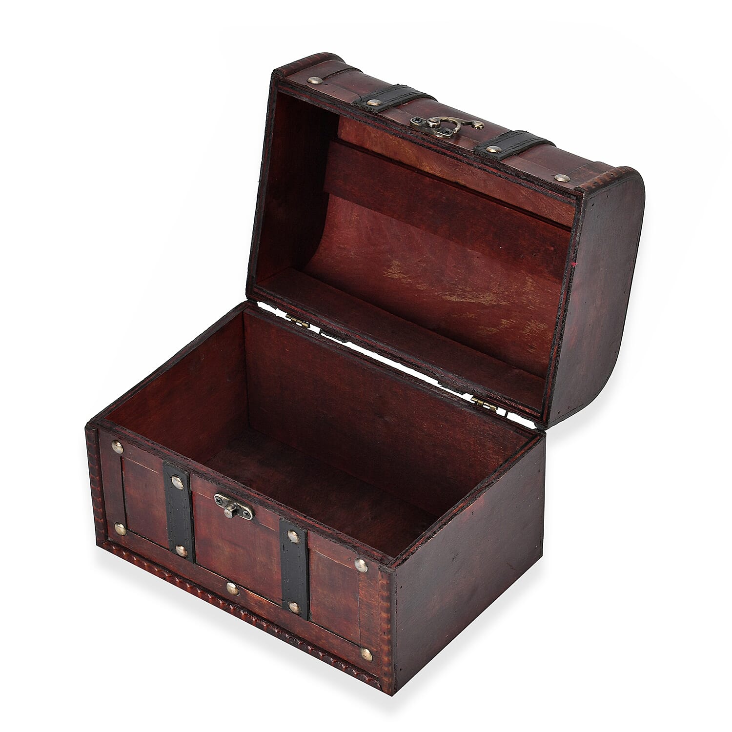 Classic Antique Style Wooden Storage Box - Brown