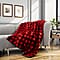 Super Soft Faux Fur Sherpa Lined Check Patterned Blanket