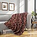 Super Soft Faux Fur Sherpa Lined Check Patterned Blanket