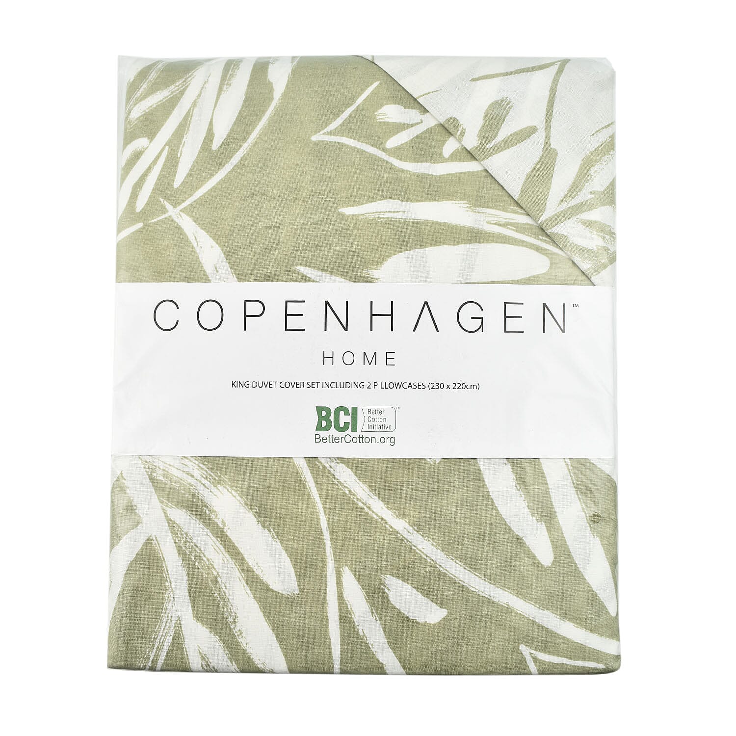  Copenhagen Polyester Duvet Cover - Mink & Grey