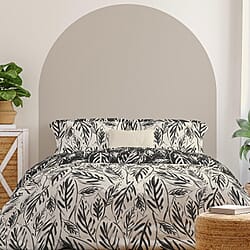  Copenhagen Polyester Duvet Cover - Mink & Grey