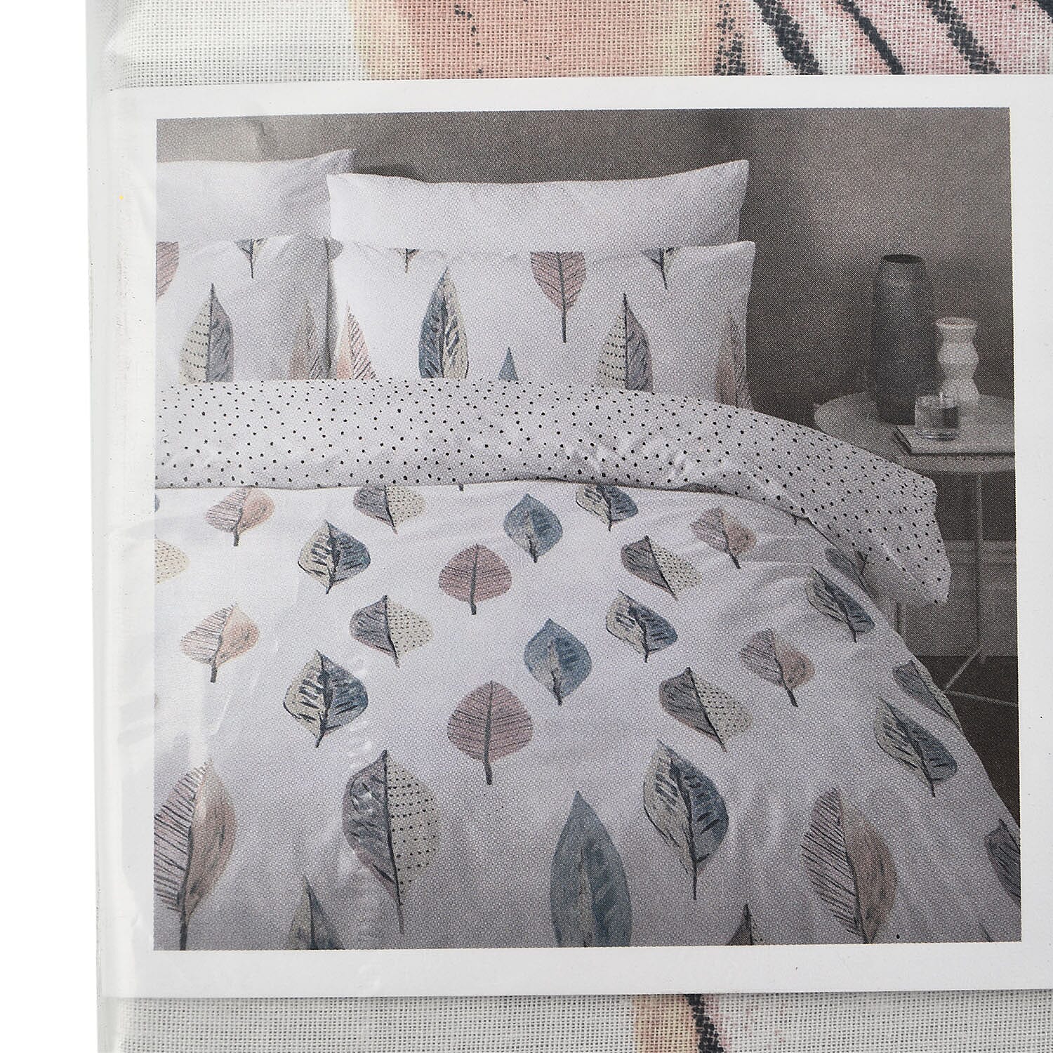  Copenhagen Polyester Duvet Cover - Mink & Grey