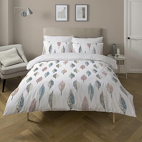 Copenhagen Home Flynn Pastel Duvet Cover Set Incl. 2 Pillow Cases (Super King,260x220 cm) - White