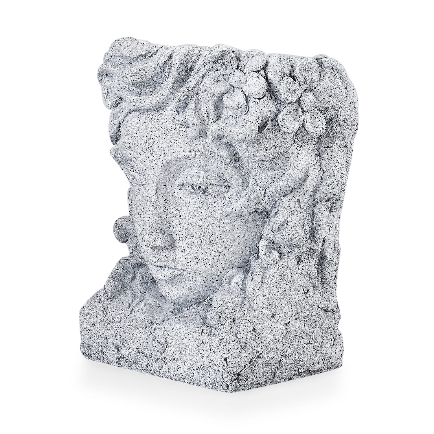 Women Head Shaped Planter - Stone