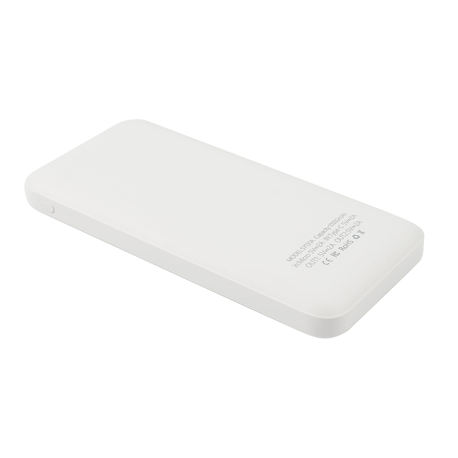 Mega Closeout Buy - 10000 mAh Powerbank - White