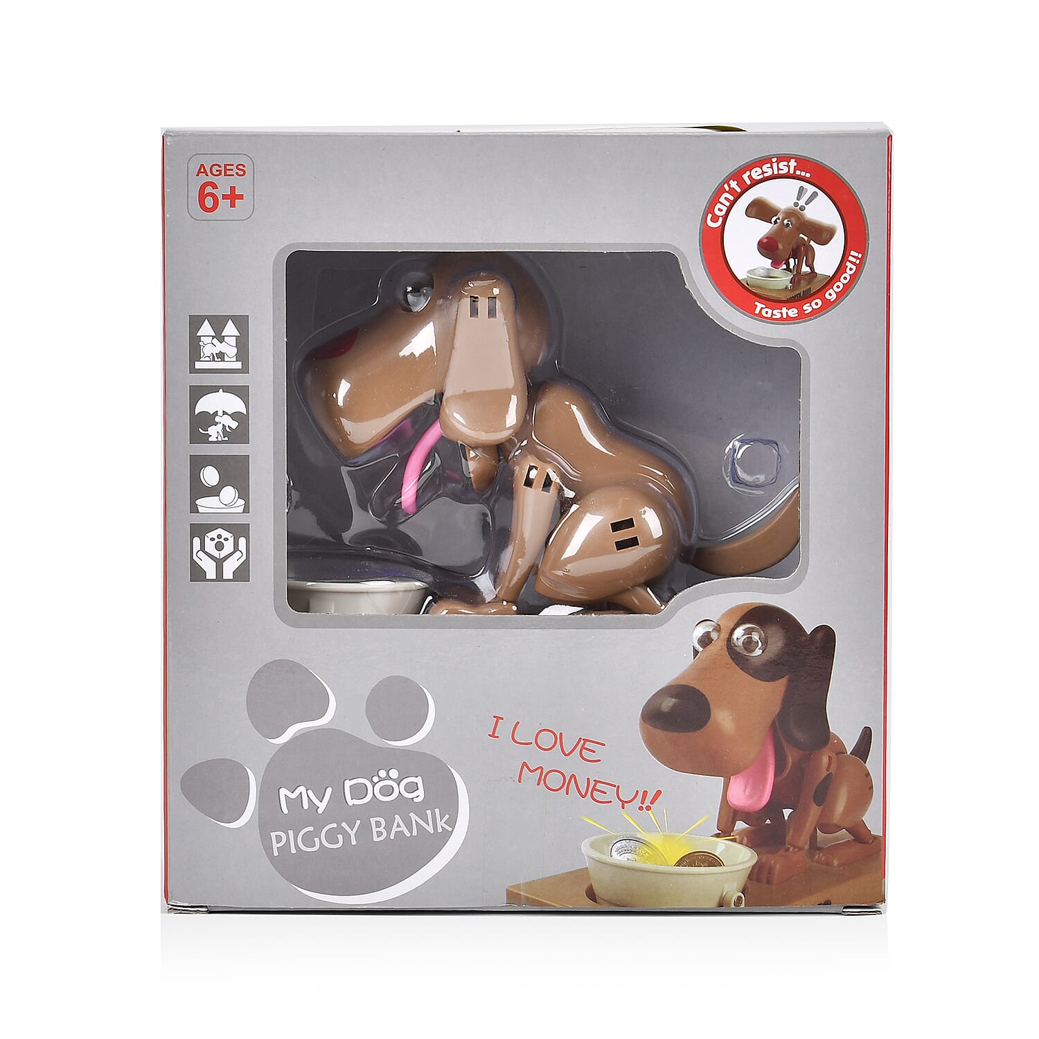 Choken Bako Dog Piggy Bank- Coffee & Black
