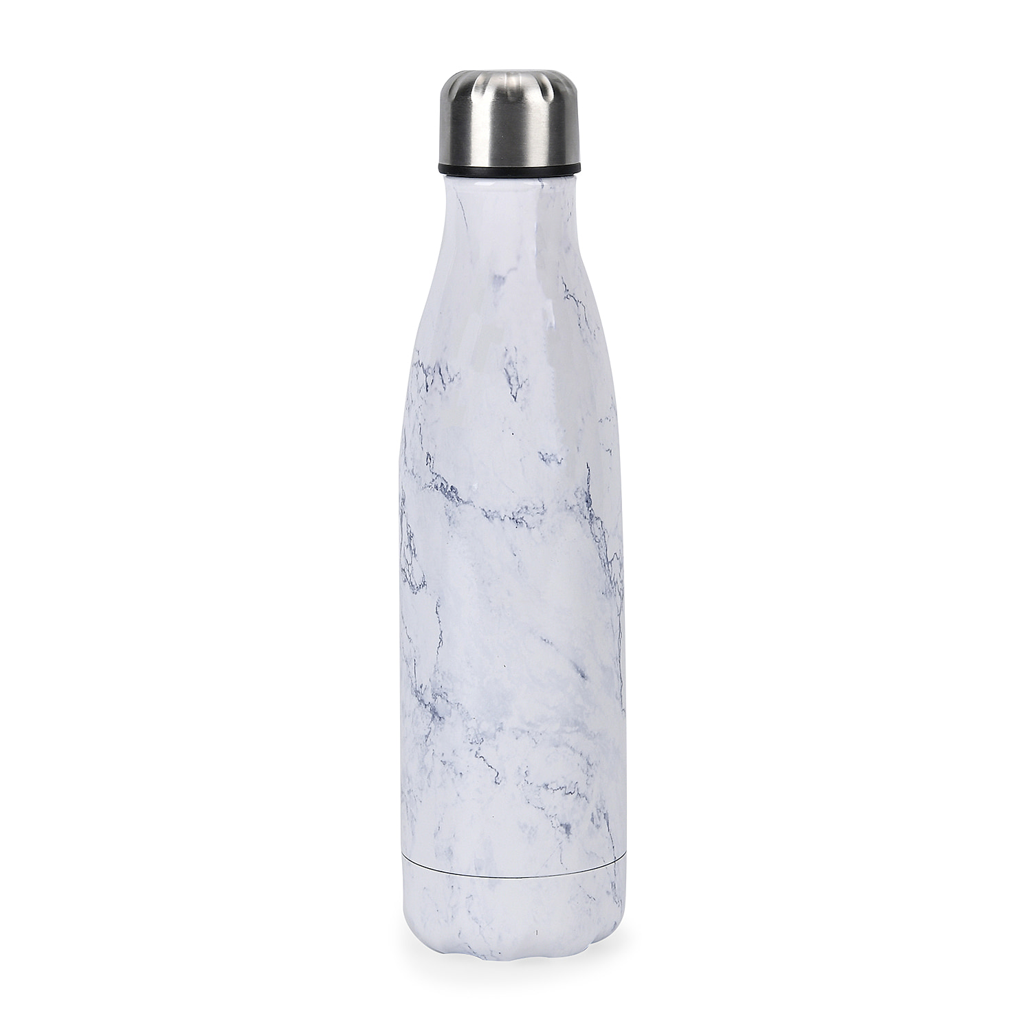 Stainless Steel Drinking Water Bottle for School, Sports, Running, Gym 500ml - White