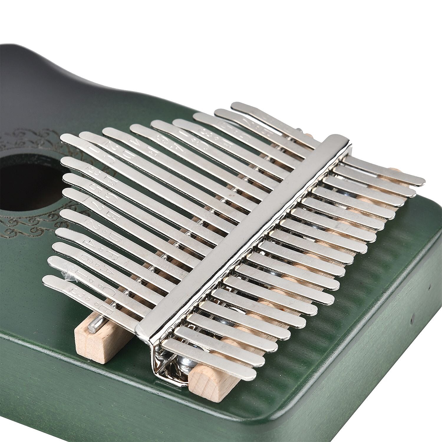 Kalimba- 17 Sound Thumb Piano (Size 17x12x3 cm) - Green