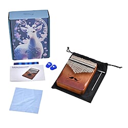 Kalimba Thumb Piano 21 Keys Musical Instrument - Brown