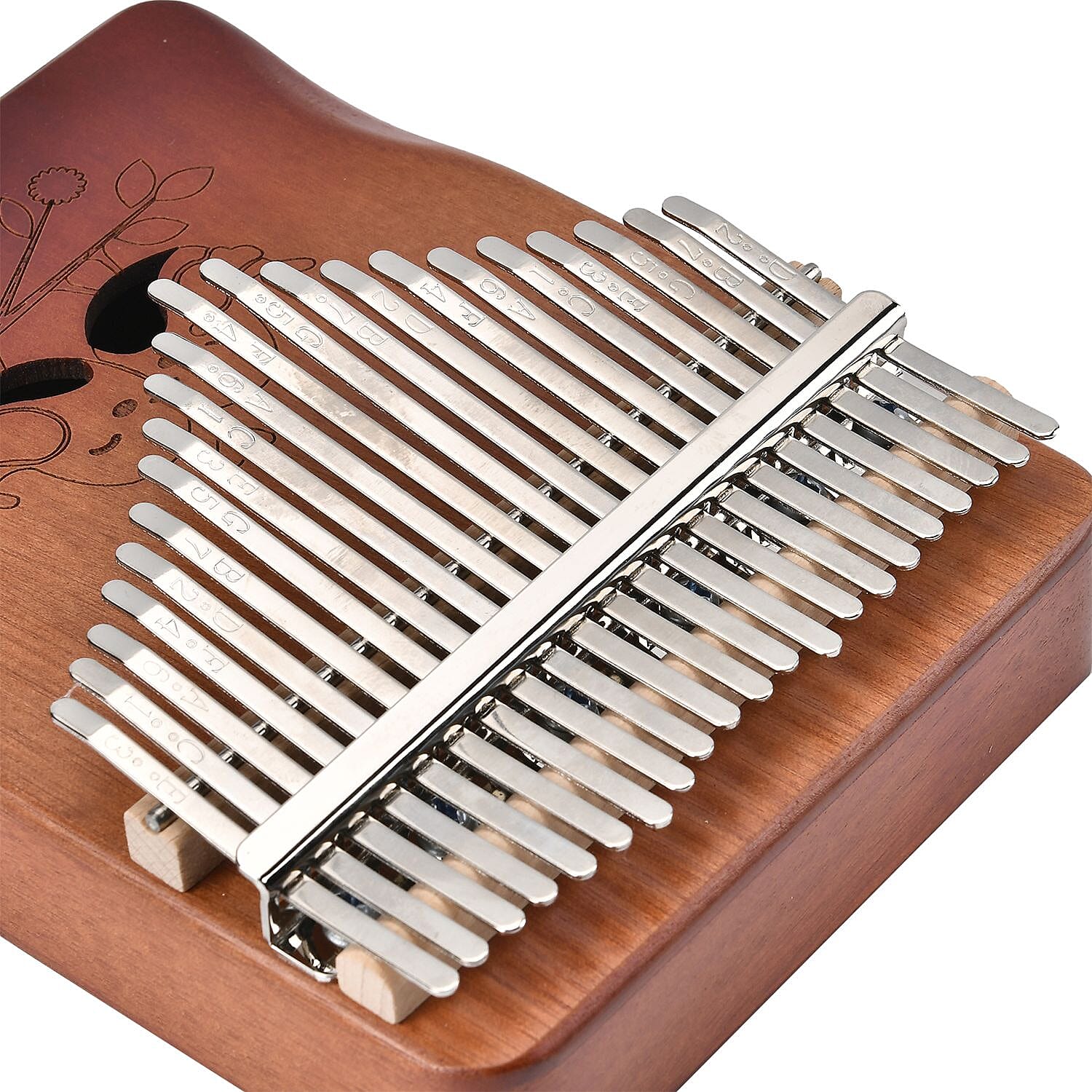 Kalimba- 21 Sound Thumb Piano (Size 17x12x3 cm) - Brown