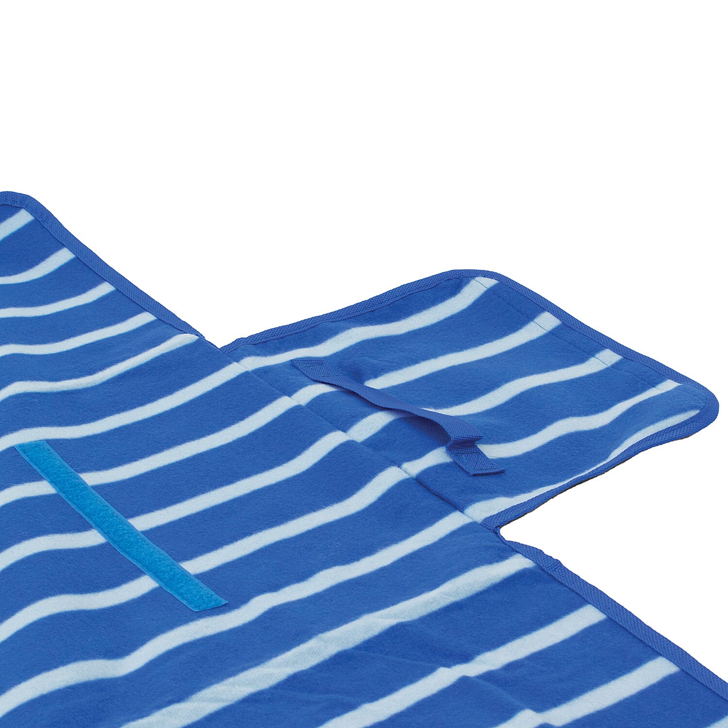 Stripe Pattern Picnic Blanket (Size 150x125 cm) - Blue