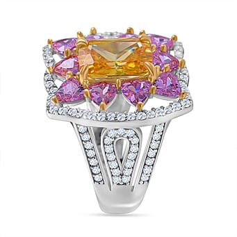 https://tjcuk.sirv.com/Products/76/9/7698260/Yellow-Cubic-Zirconia-Pink-Cubic-Zirconia-White-Cubic-Zirconia-Ring-in_7698260_3.jpg?w=342&h=342