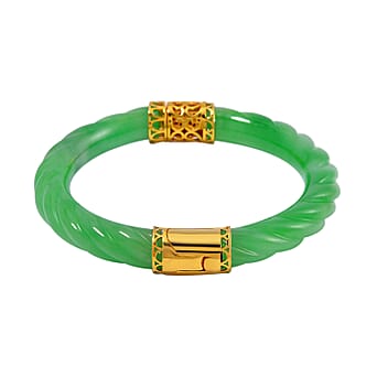 https://tjcuk.sirv.com/Products/76/9/7698368/Green-Jade-Bangle-in-Vermeil-YG-Sterling-Silver-300-00-ct-Silver-Wt-10_7698368.jpg?w=342&h=342