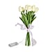10 Pcs Realistic Tulip Bouquet with LED Light - Orange