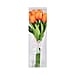 10 Pcs Realistic Tulip Bouquet with LED Light - Orange