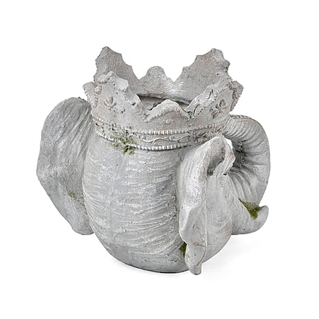Decorative Pot and Planter (Size 36x29x29 cm) - Cement Grey