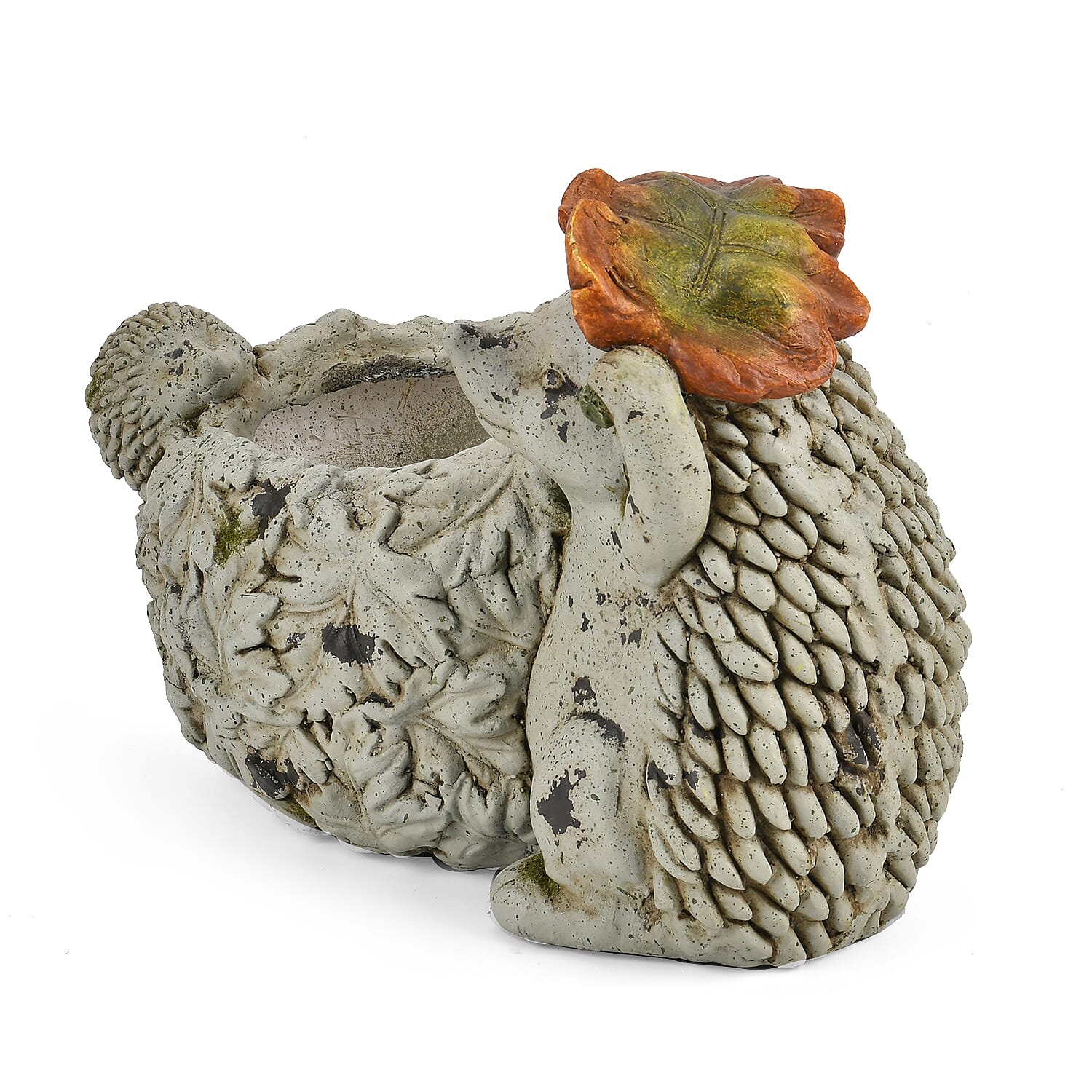 Decorative Hedge Hog Planter - Bronze Green