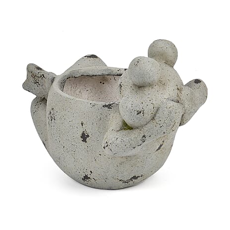 Decorative Frog Planter - Bronze Green