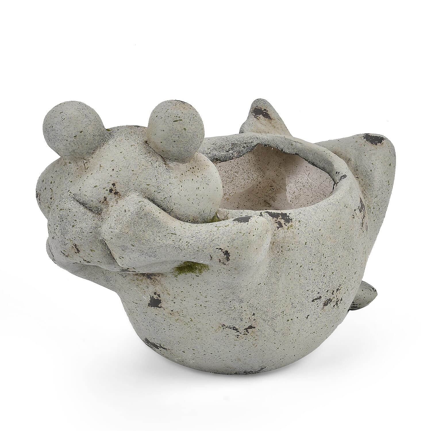 Decorative Frog Planter - Bronze Green