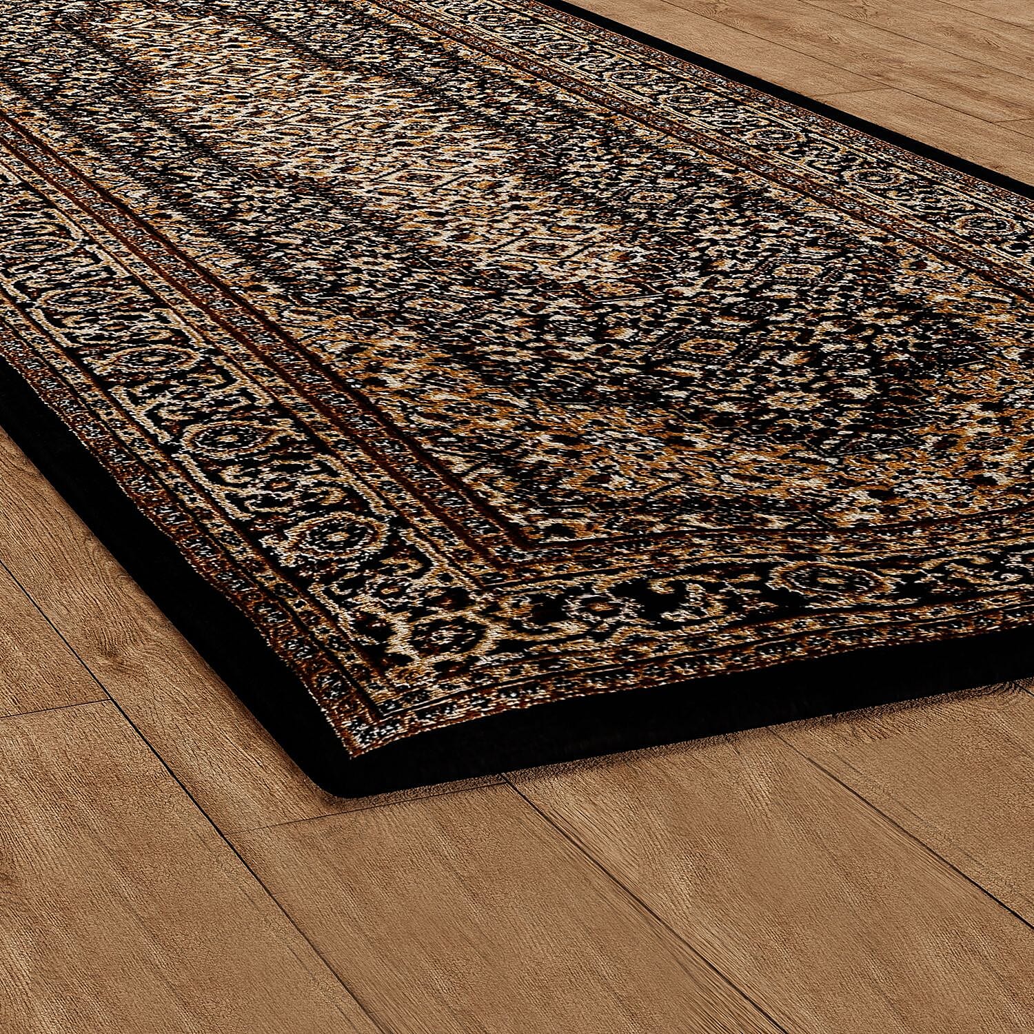 Polyester Traditional Rug and Door Mat - Yellow