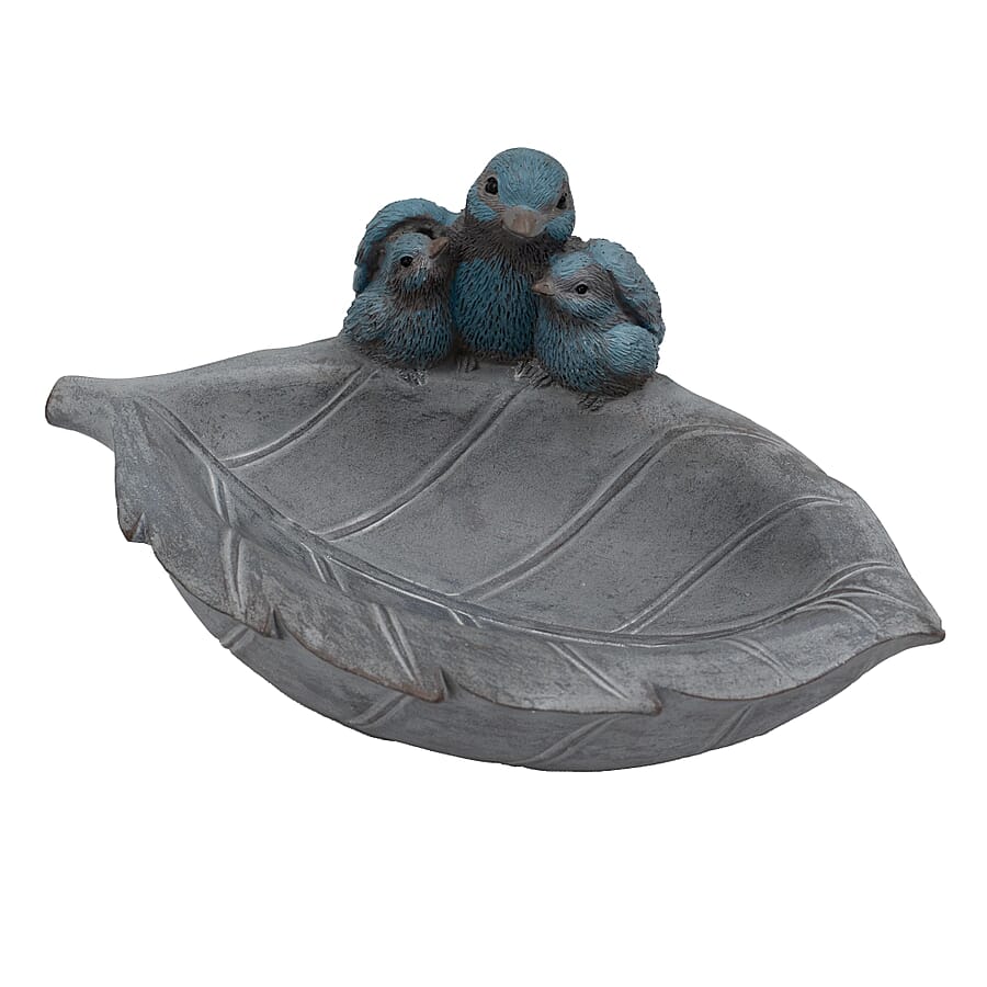 Outdoor Garden Bird Family Birdfeeder - Blue