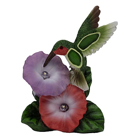 Set of 2 Bird and Butterfly Multicolor Solar Lights (Size 12x7.5x15 cm)