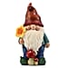 Pink Hat Flower Gnome Figurine