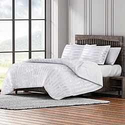 3-Piece Striped Comforter and Duvet Set