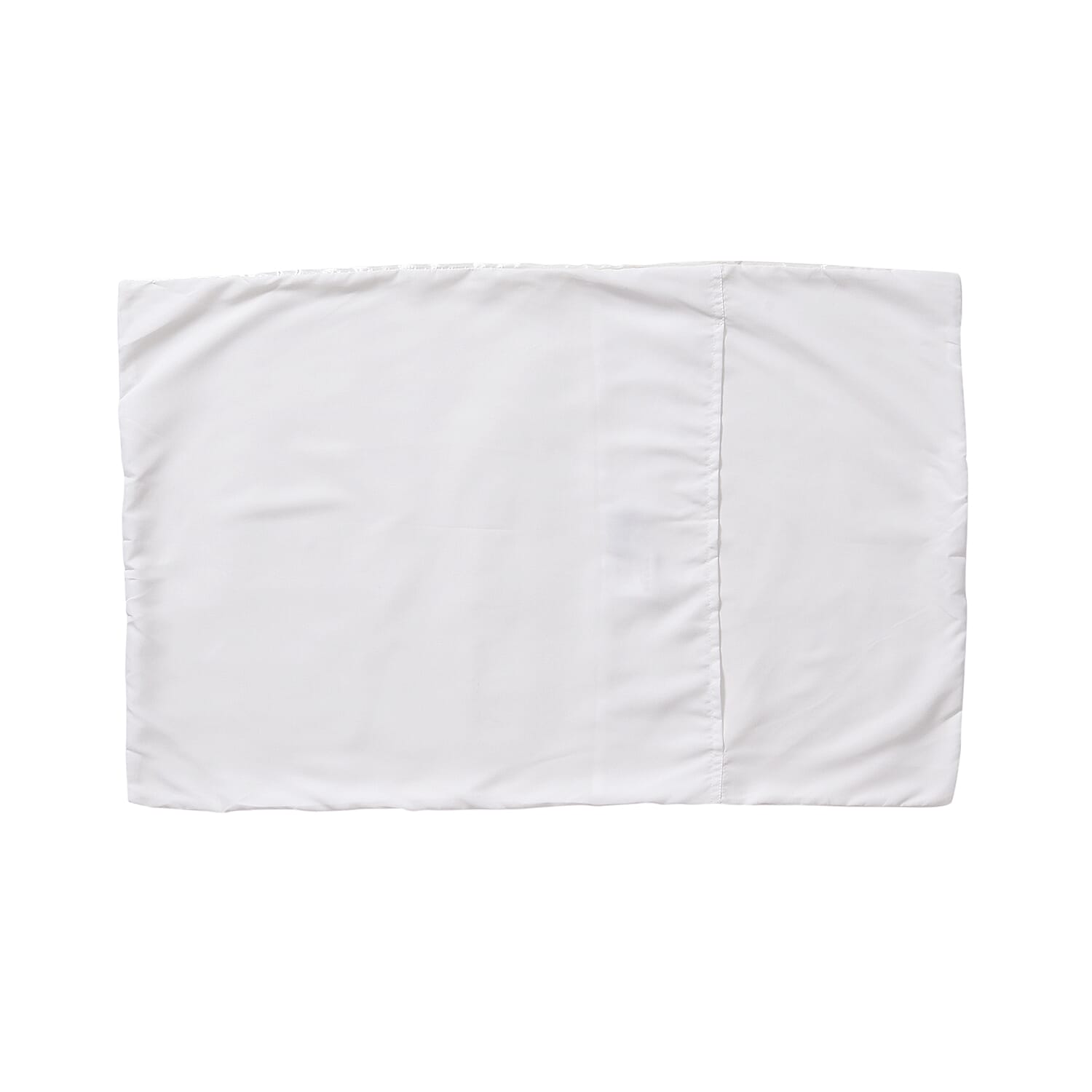 3 Piece Set - Striped Patterned Comforter with 2 Pillow Pillowcases - White