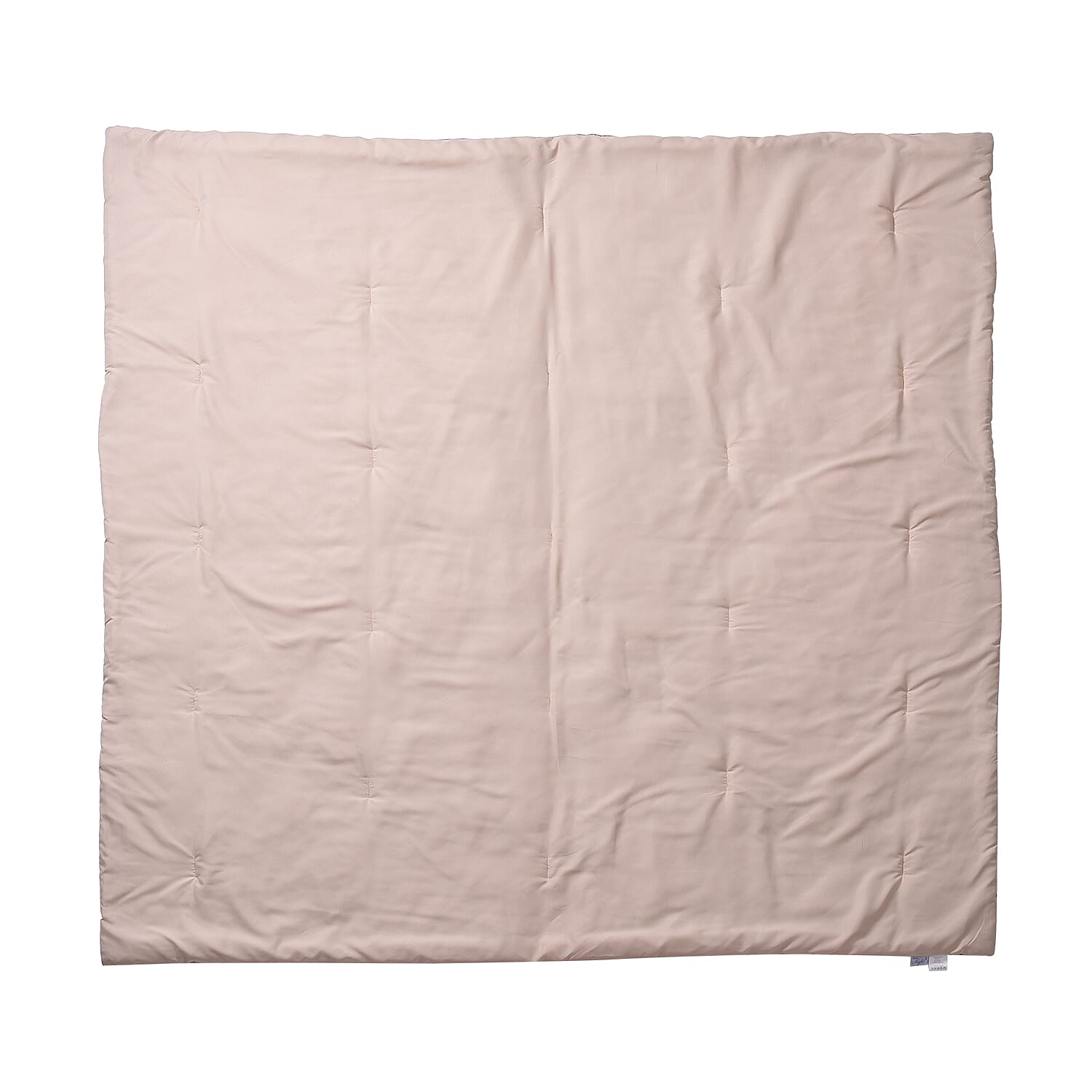 3 Piece Set - Striped Patterned Comforter with 2 Pillow Pillowcases - White