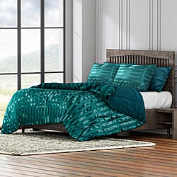 3-Piece Striped Comforter and Duvet Set