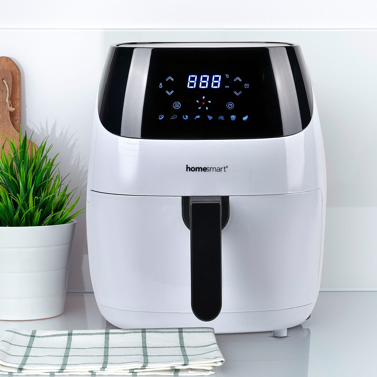 Homesmart Digital Air Fryer (5L) - White & Black