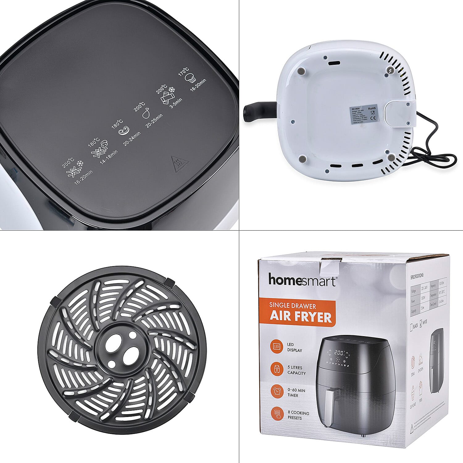 Special Offer - Homesmart Digital Air Fryer (5L) - White