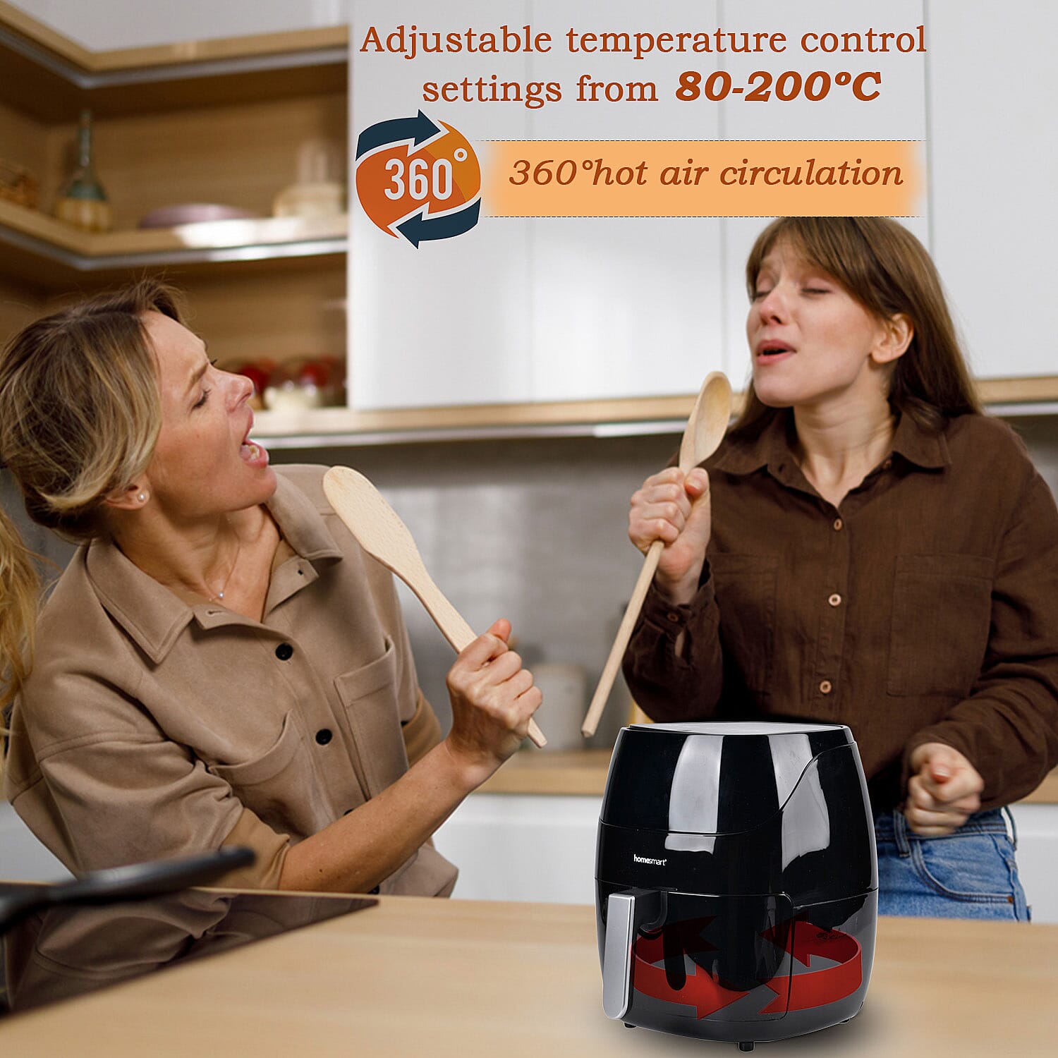 Special Offer - Homesmart Digital Air Fryer (5L) - Black