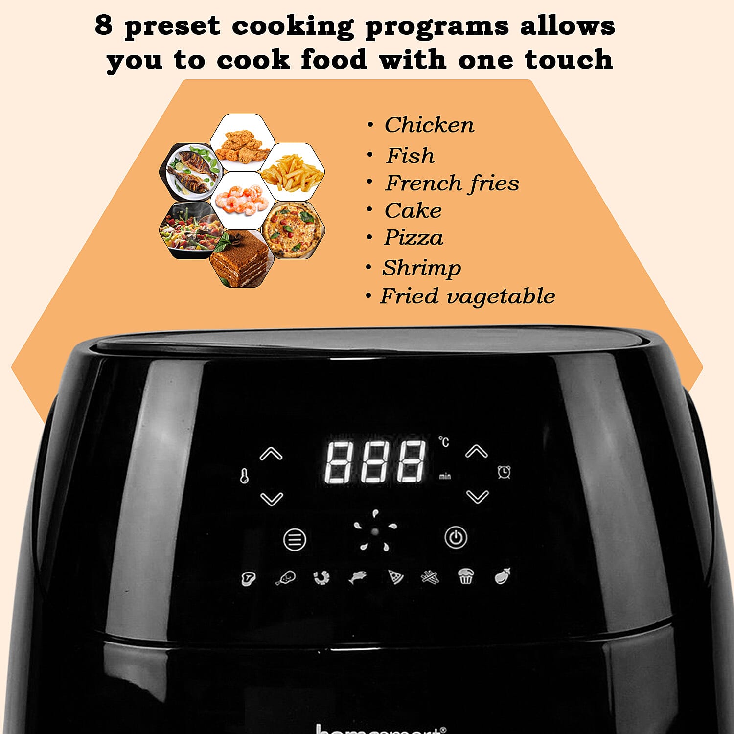 Special Offer - Homesmart Digital Air Fryer (5L) - Black