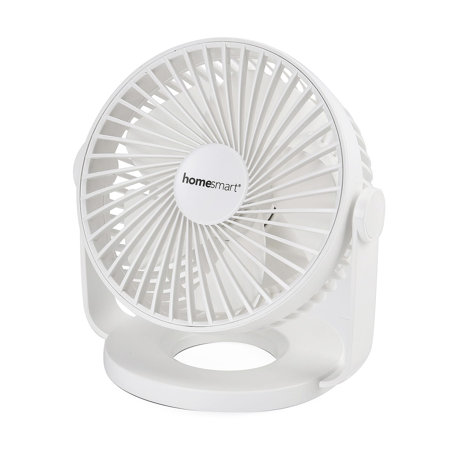 Homesmart Portable USB Table Fan with 1200mAh Battery - White