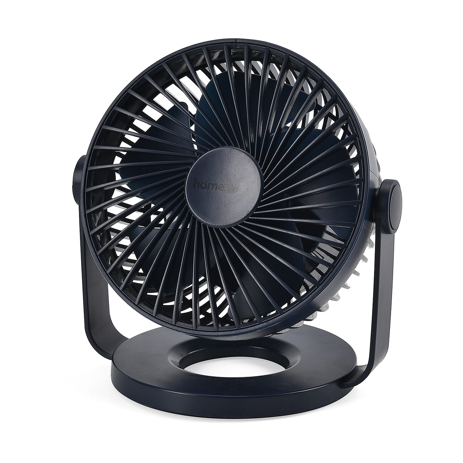 Homesmart Portable USB Table Fan with 1200mAh Battery - Dark Blue