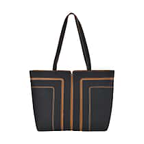 Genuine Leather Tote Bag with Handle Drop