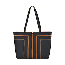 Genuine Leather Tote Bag with Handle Drop