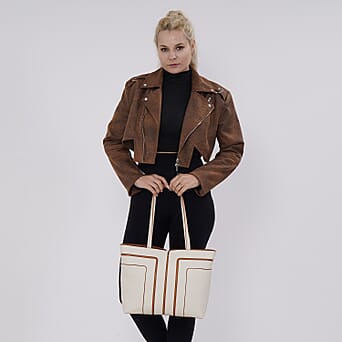 https://tjcuk.sirv.com/Products/77/0/7700286/Leather-Patterned-Tote-Bag-Size-32x12x28-cm-Off-White-Black_7700286_1.jpg?w=342&h=342